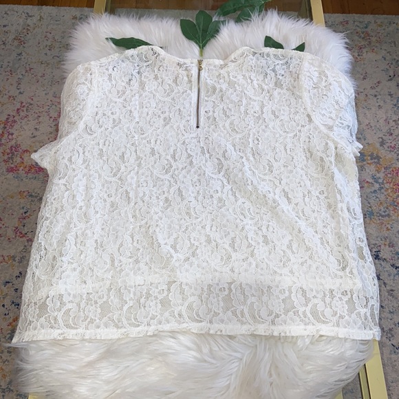 RARE Bela Criacao Women's NICOLA TEE Over Sized Lace Tee Shirt Size XL - Picture 4 of 17